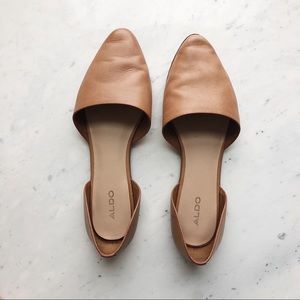 Aldo natural leather flats 8.5